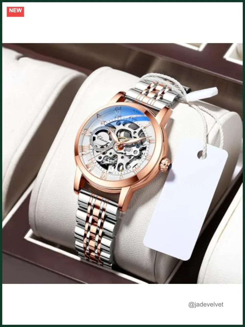 Women's Automatic Skeleton Watch Self Winding Mechanical Sapphire Crystal
